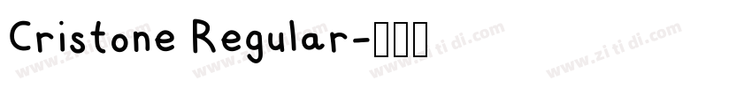 Cristone Regular字体转换